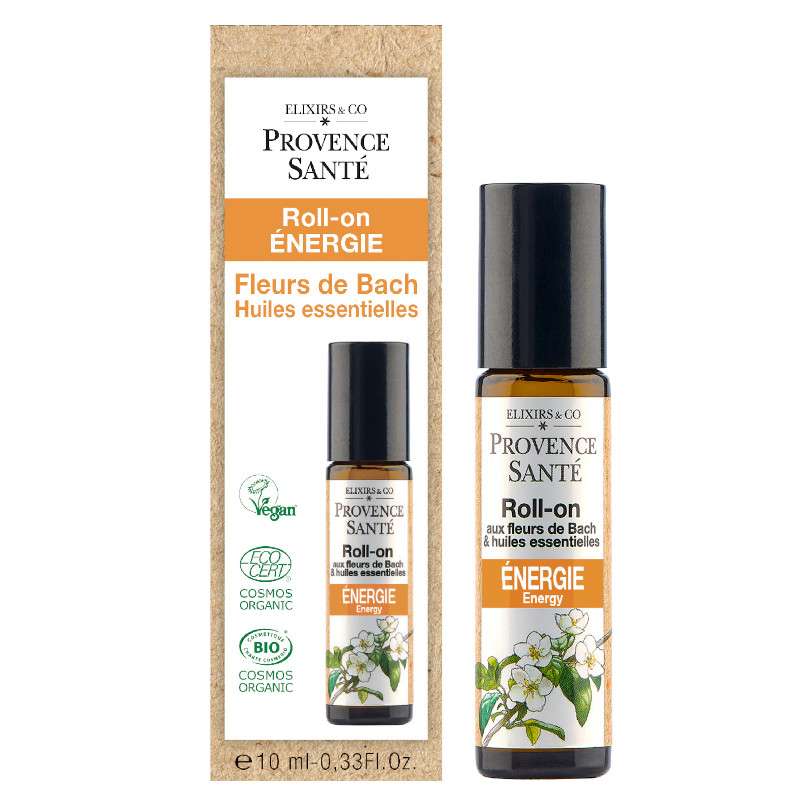 Roll-on aux Fleurs de Bach et Huiles essentiels - energie - provence santé