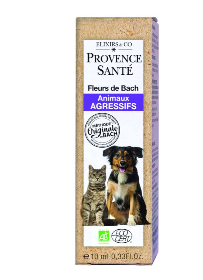 Fleurs de Bach pour animaux AGRESSIFS - Spray Provence santé