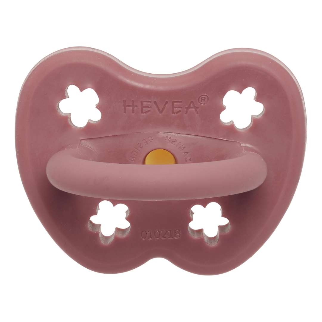 Sucette Tétine Ortho 0-3 mois Caoutchouc naturel Hevea Fleur Rose pale, Tétines bébés