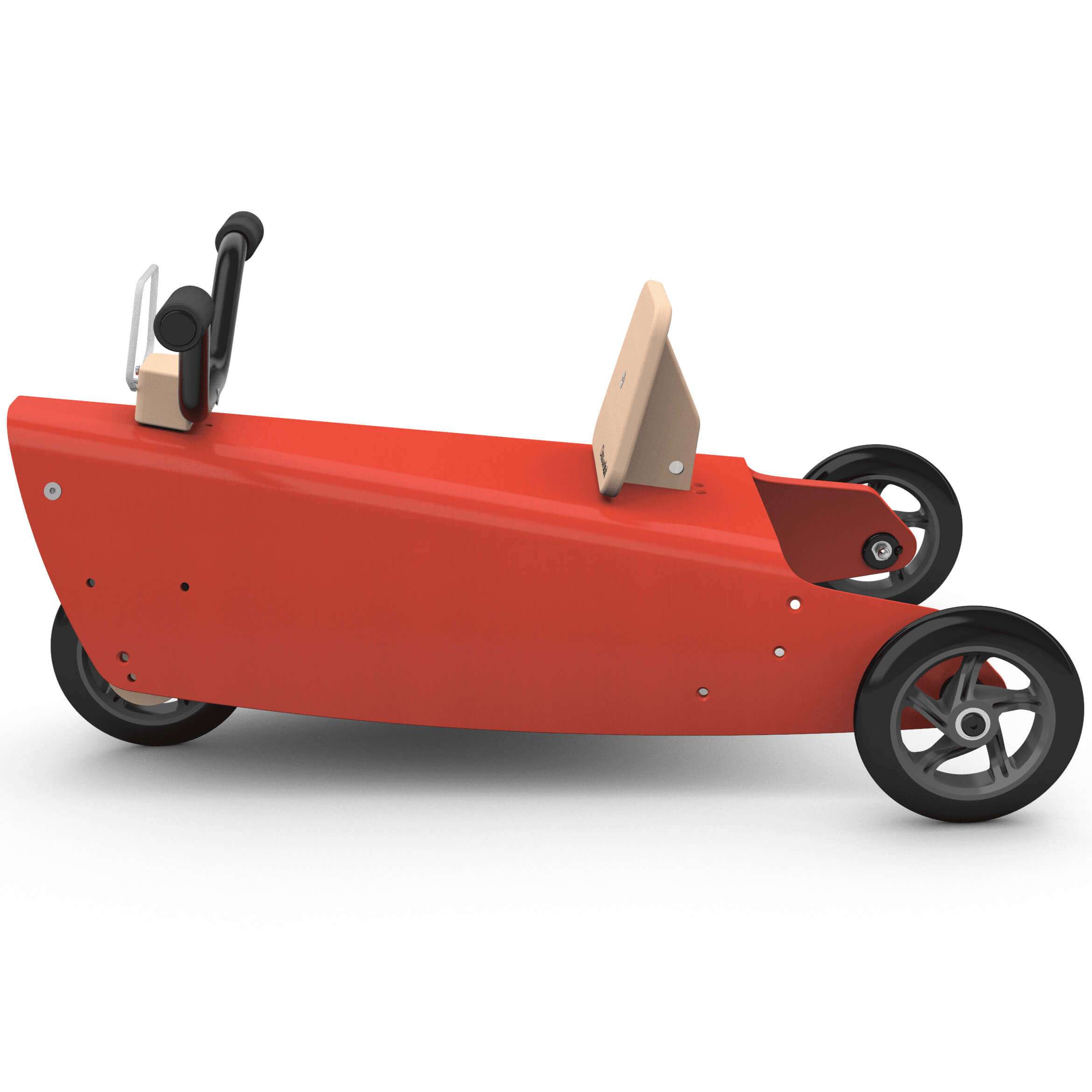 Porteur moto en bois design made in france rouge 2