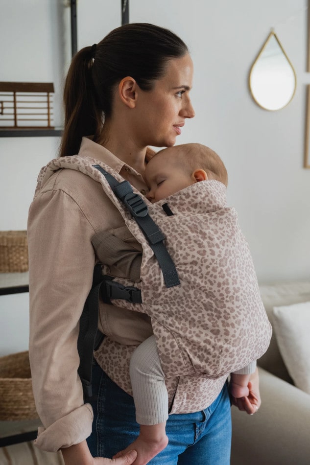 Écharpe Porte-bébé Léopard En Coton Doux - Pour Bébés De 9 à 48 Mois, Confortable Et Facile à Utiliser