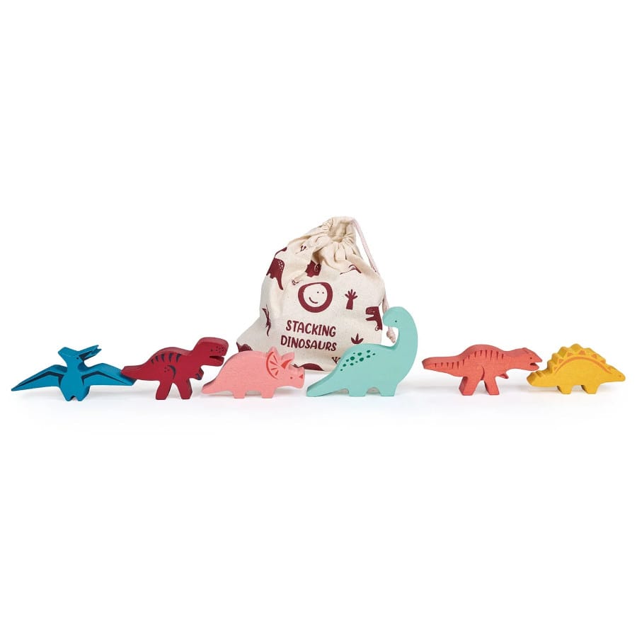dinosaures joyeux animaux en bois  à empiller mentari -mt7204-379692 - happy stacking Dinosaurs-min