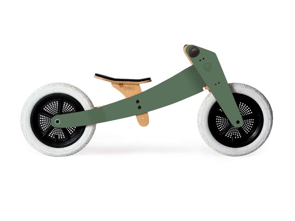 draisienne Wishbone Bike 2 en 1 vert sapin