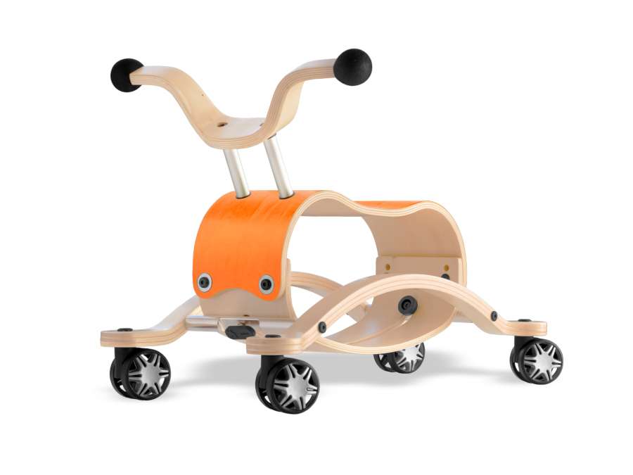 Trotteur Wishbone Mini Flip - Base de course orange