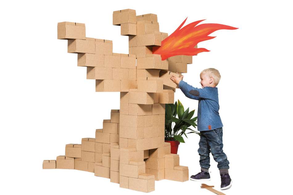 dragon en carton gigi bloks
