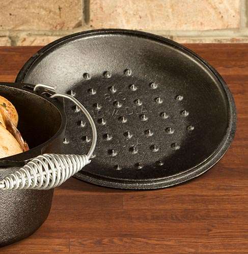 Couvercle en fonte naturelle 26cm - LODGE 4
