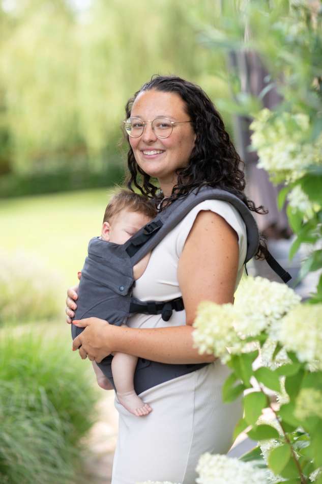 porte bébé ergonomique  babylonia flexia Anthracite