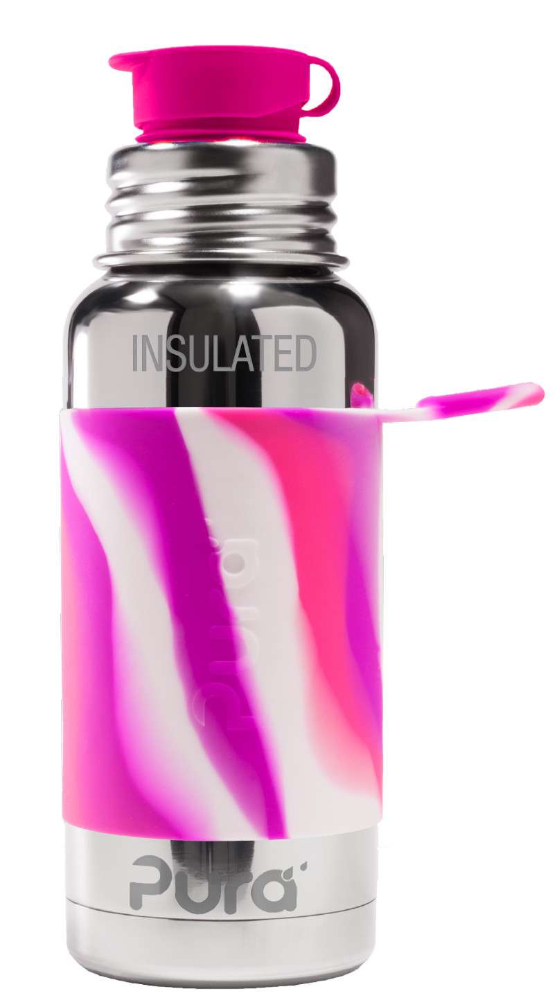 gourde pura Isotherme  475ml - pink swirl