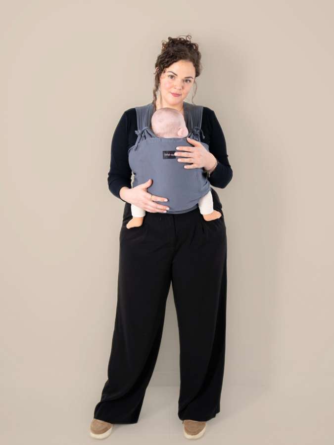 porte bébé tricot-easy dark grey 3