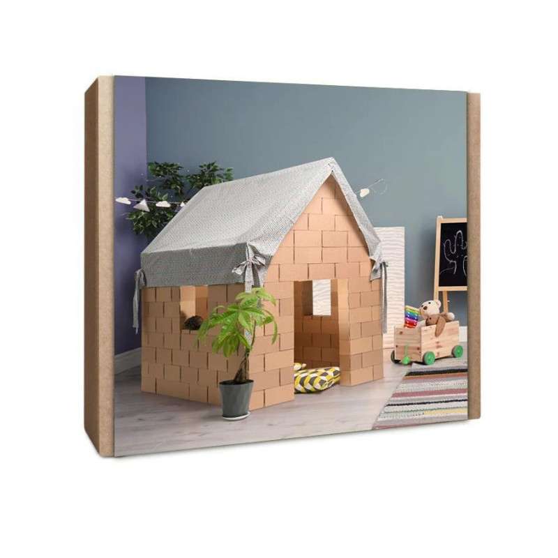 boite Maison en Carton Enfant XXL – Kit de Construction GIGI Bloks