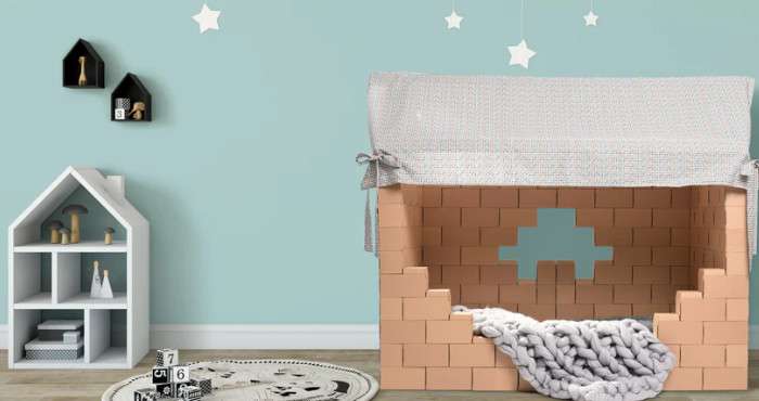 fabriquer Maison en Carton Enfant XXL – Kit de Construction GIGI Bloks