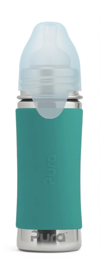biberon inox pura 325 ml mint