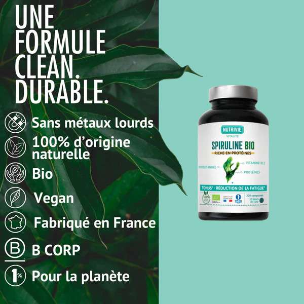 Spiruline Bio Nutrivie