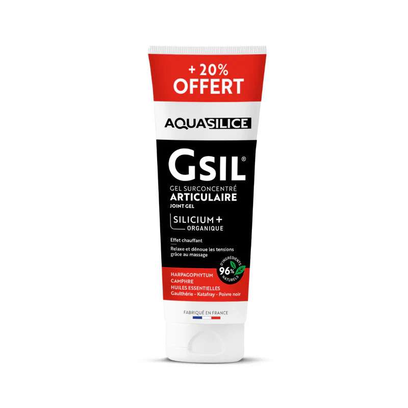 GSIL Gel Articulaire Chauffant 240 ml | 20% Offert – Format Éco