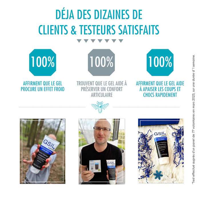 client satisfait gel effet froid Articulations et muscles 200 ml