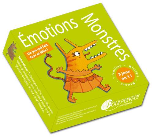 Jeu de carte émotions monstres