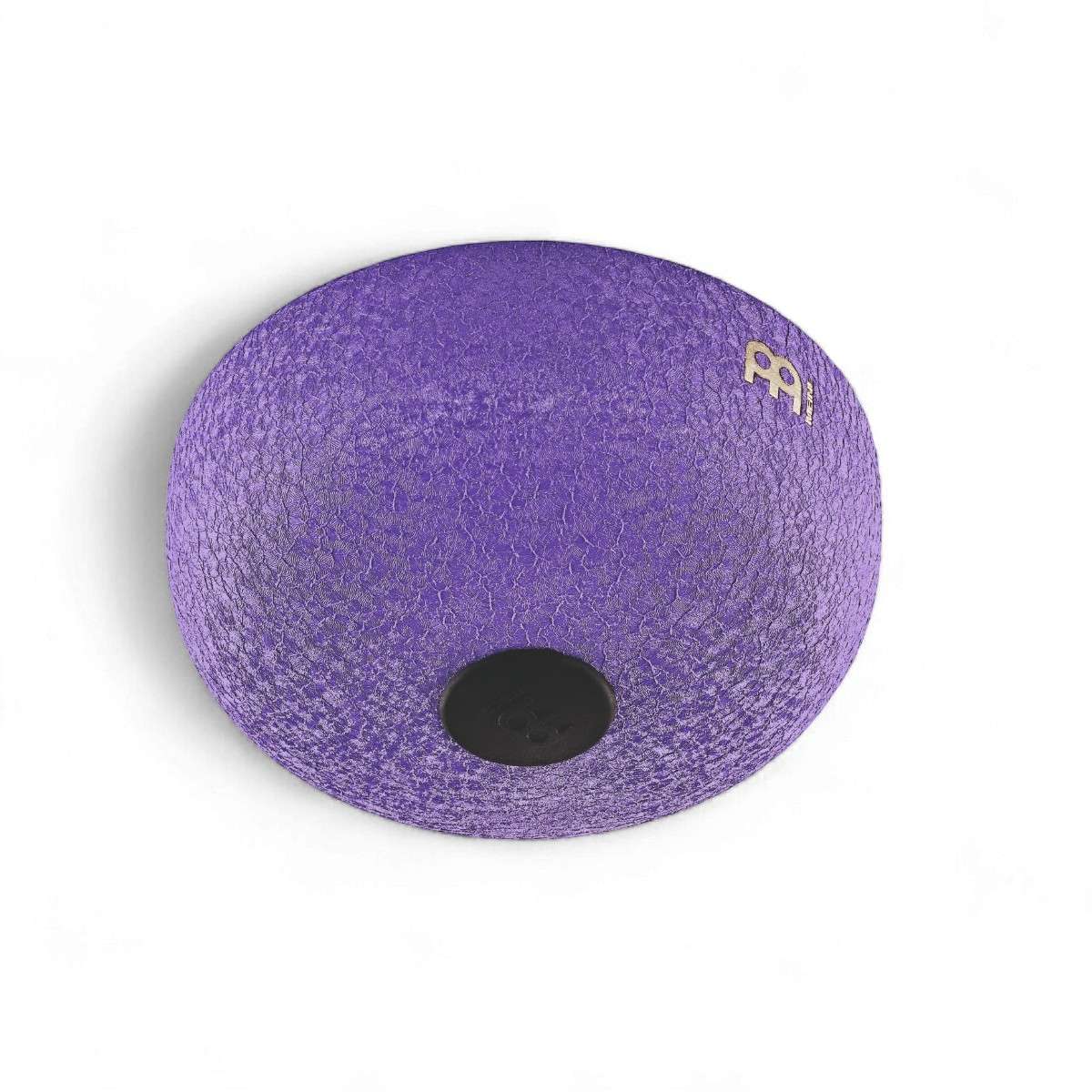 Vue arrière du tongue drum violet Meinl, texture martelée avec base en silicone antidérapante.