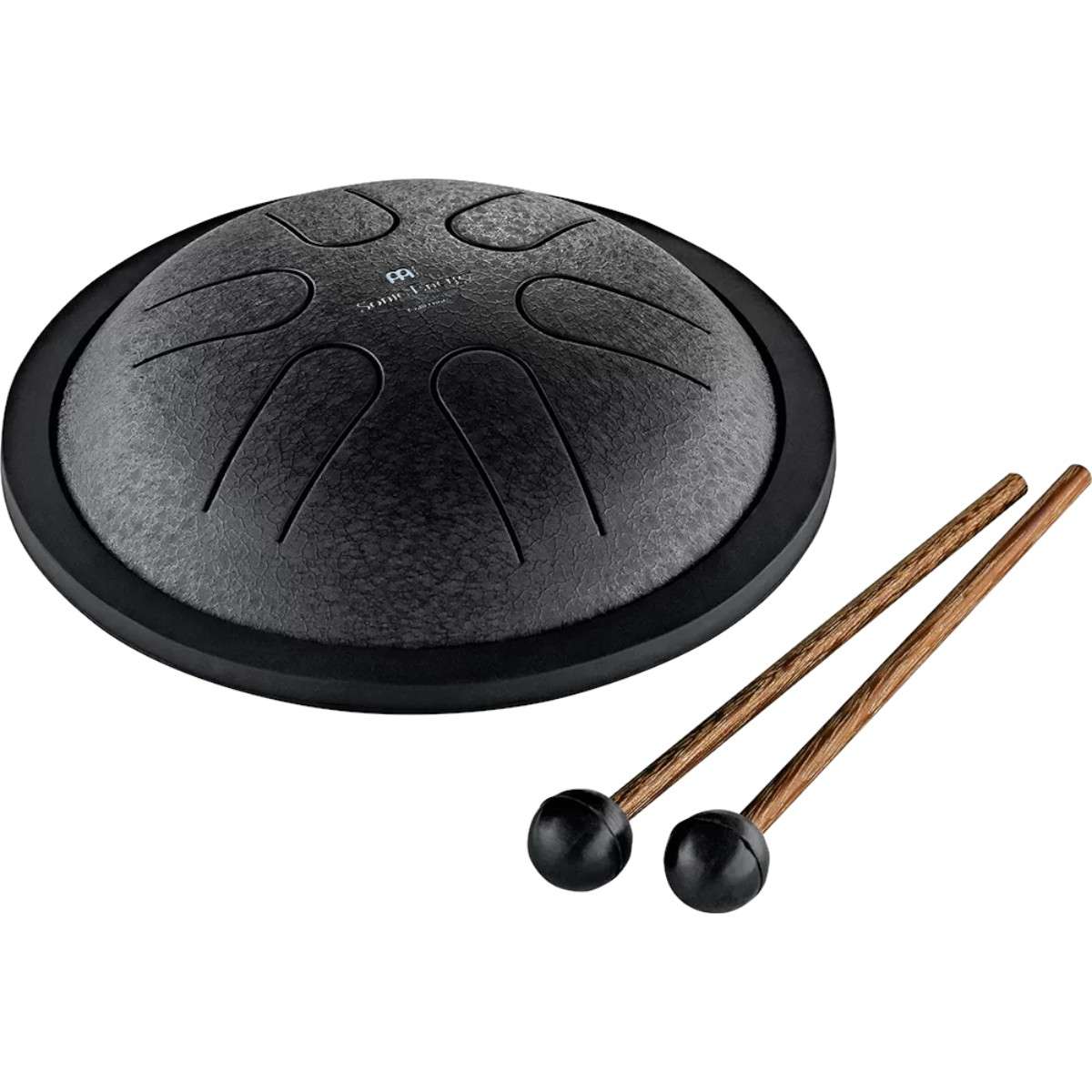 Mini steel tongue drum 6 noir – Fa mineur / F minor (440 Hz)