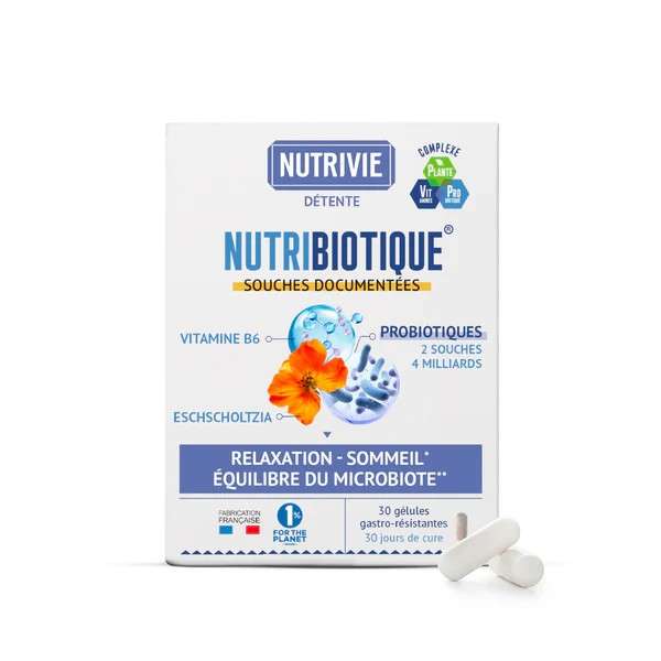 Nutribiotique® Stress & Sommeil – Probiotiques pour le stress et le sommeil