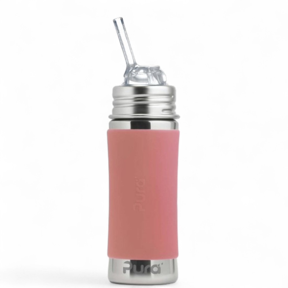 Gourde Pura Kiddo Free Flow 325 ml avec Paille Kiddo