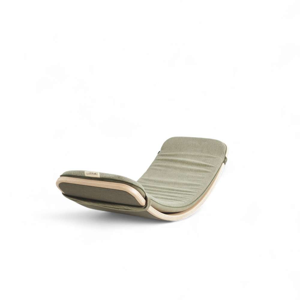 Matelas Wobbel Deck Original Aventurine posé sur une planche Wobbel