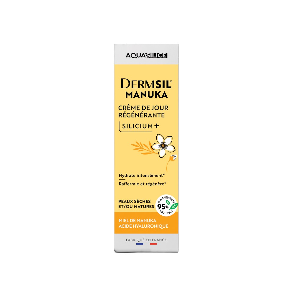 Crème de Jour Régénérante Silicium+ au Miel de Manuka – Aquasilice