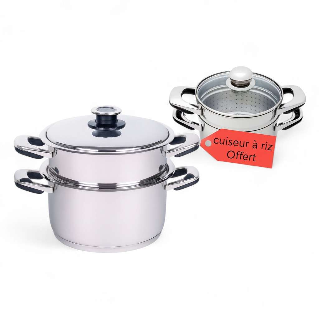 Multicuiseur Basse Température + Cuiseur à Riz en Inox 18/10 Offert