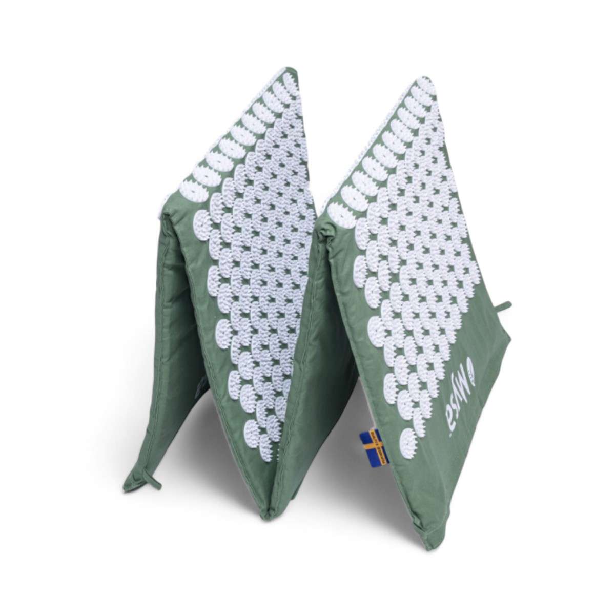 Tapis d’acupression Mysa XXL plié en forme de triangle pour un usage ciblé