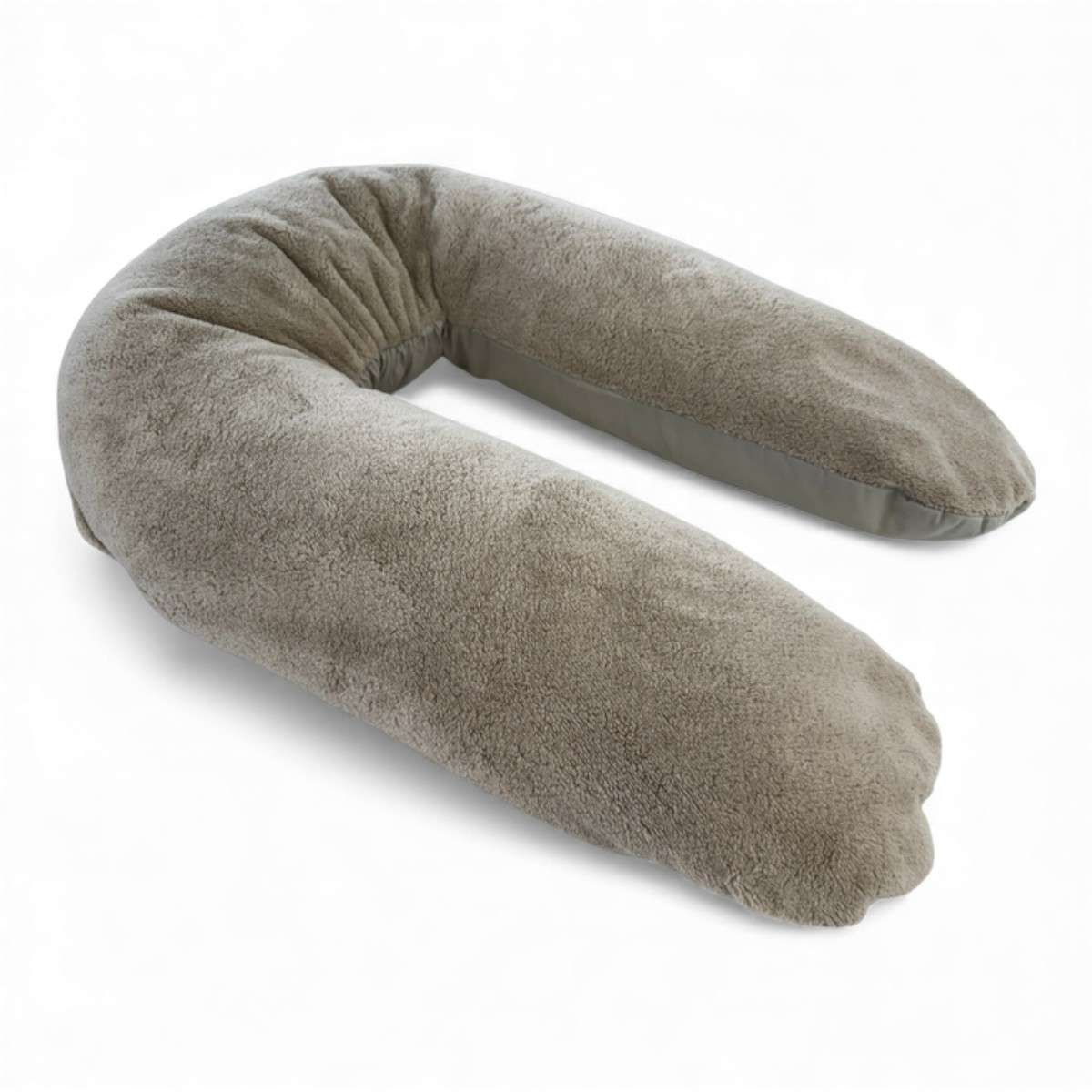 Coussin d\'allaitement Form Fix XL à microbilles — housse teddy Rainy Day