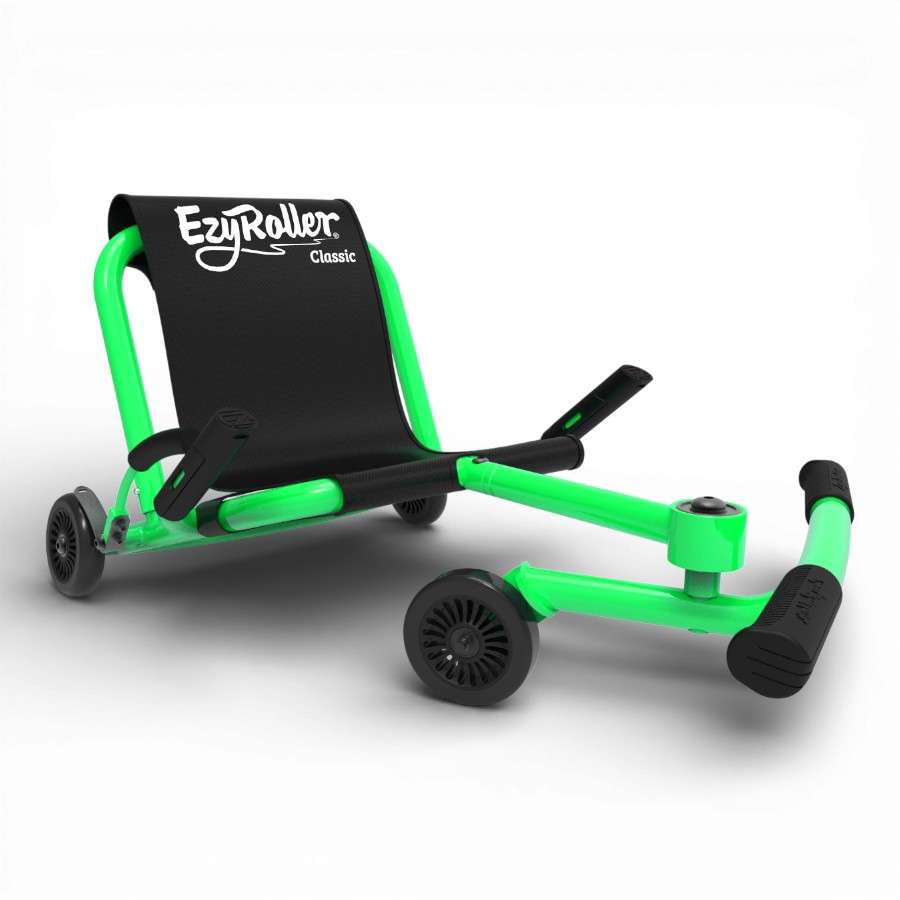 Kart EzyRoller Classic vert sans pédale pour enfant - Vue de biais