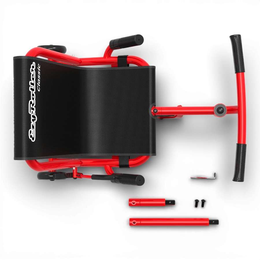 EzyRoller Classic rouge avec ses extensions incluses pour ajuster la taille selon lâge de lenfant