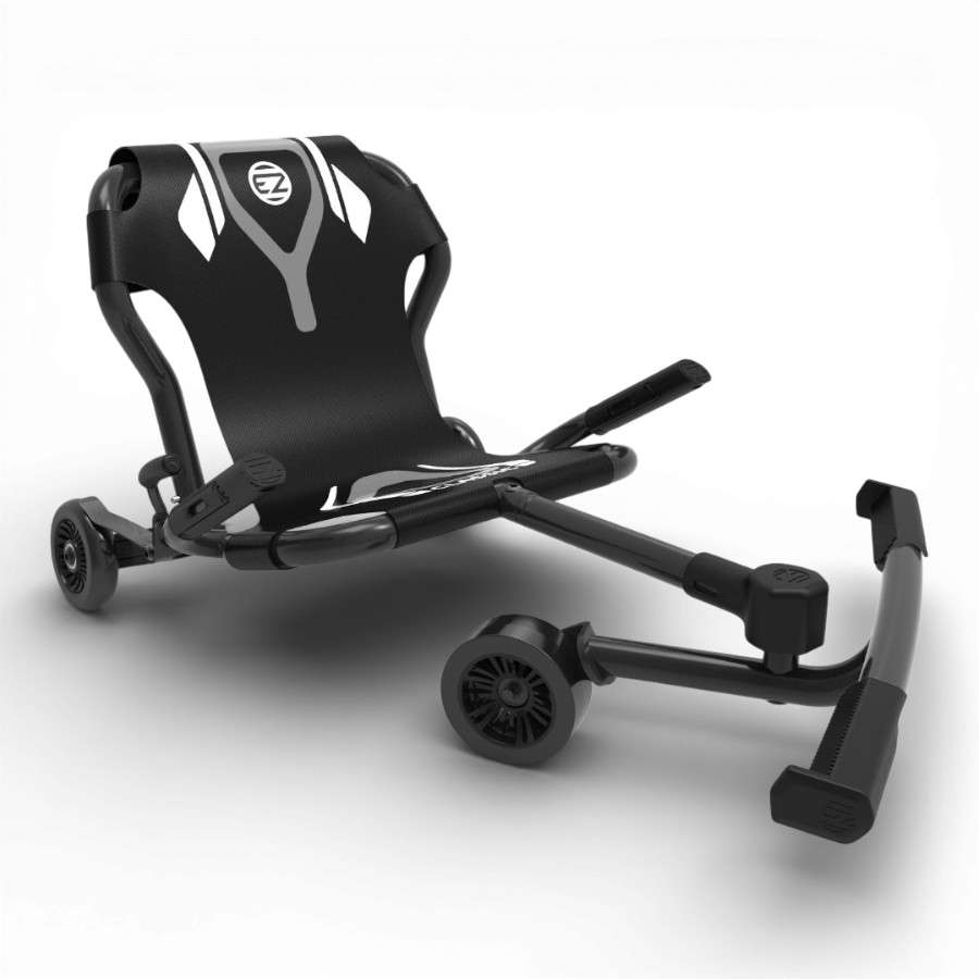 Ezyroller Classic X noir – kart sans pédales pour enfants avec siège ergonomique et cadre robuste. vue de biais