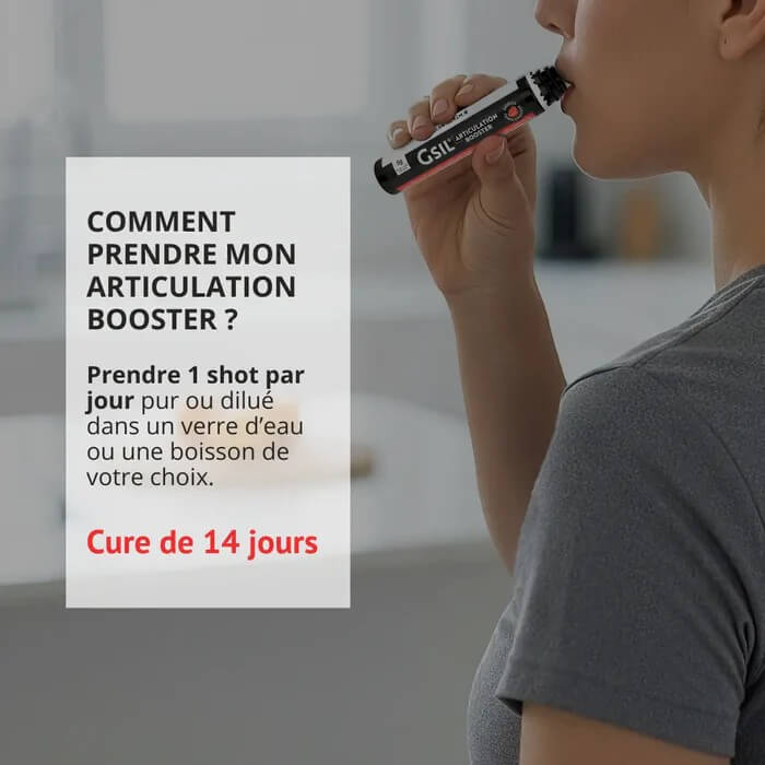 Comment prendre GSIL Articulation Booster – 1 shot de 25 ml par jour pendant 14 jours