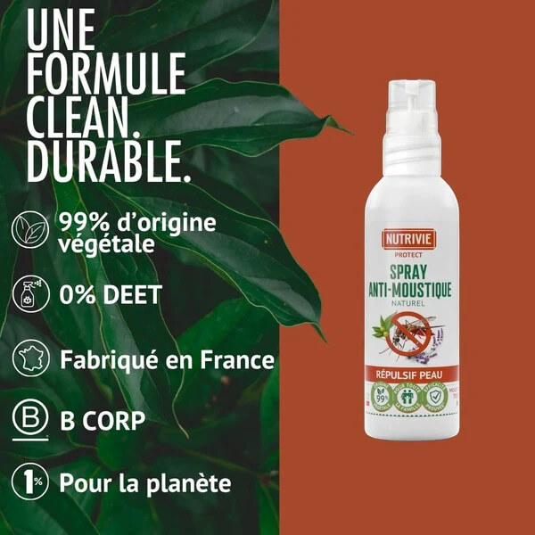 Engagements du spray Nutrivie – formule 99 % végétale fabriquée en France