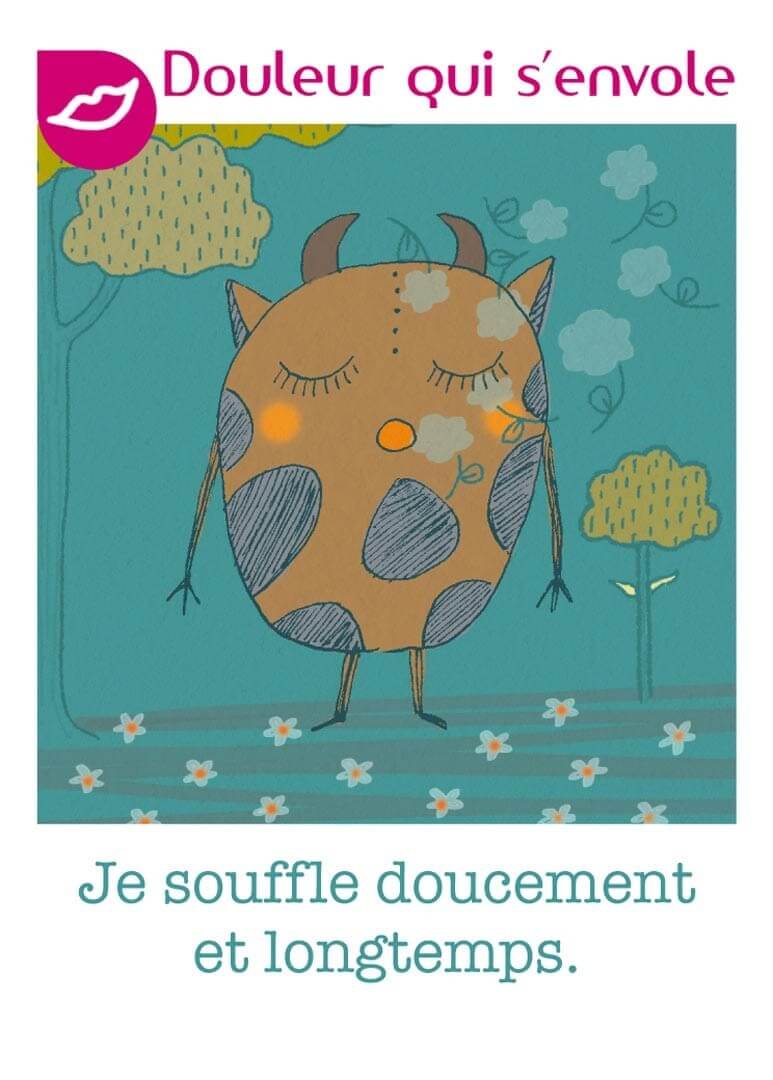 Carte du jeu Tout est Possible proposant un exercice de respiration