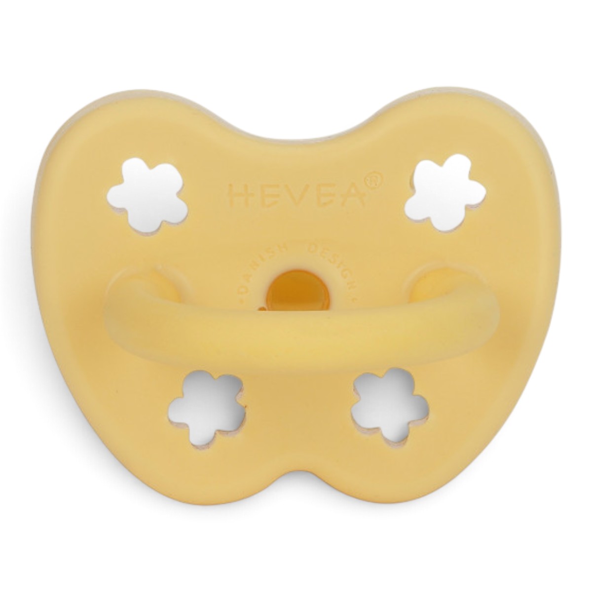 Tétine Hevea Planet physiologique 3-36 mois Banane vue du bouclier