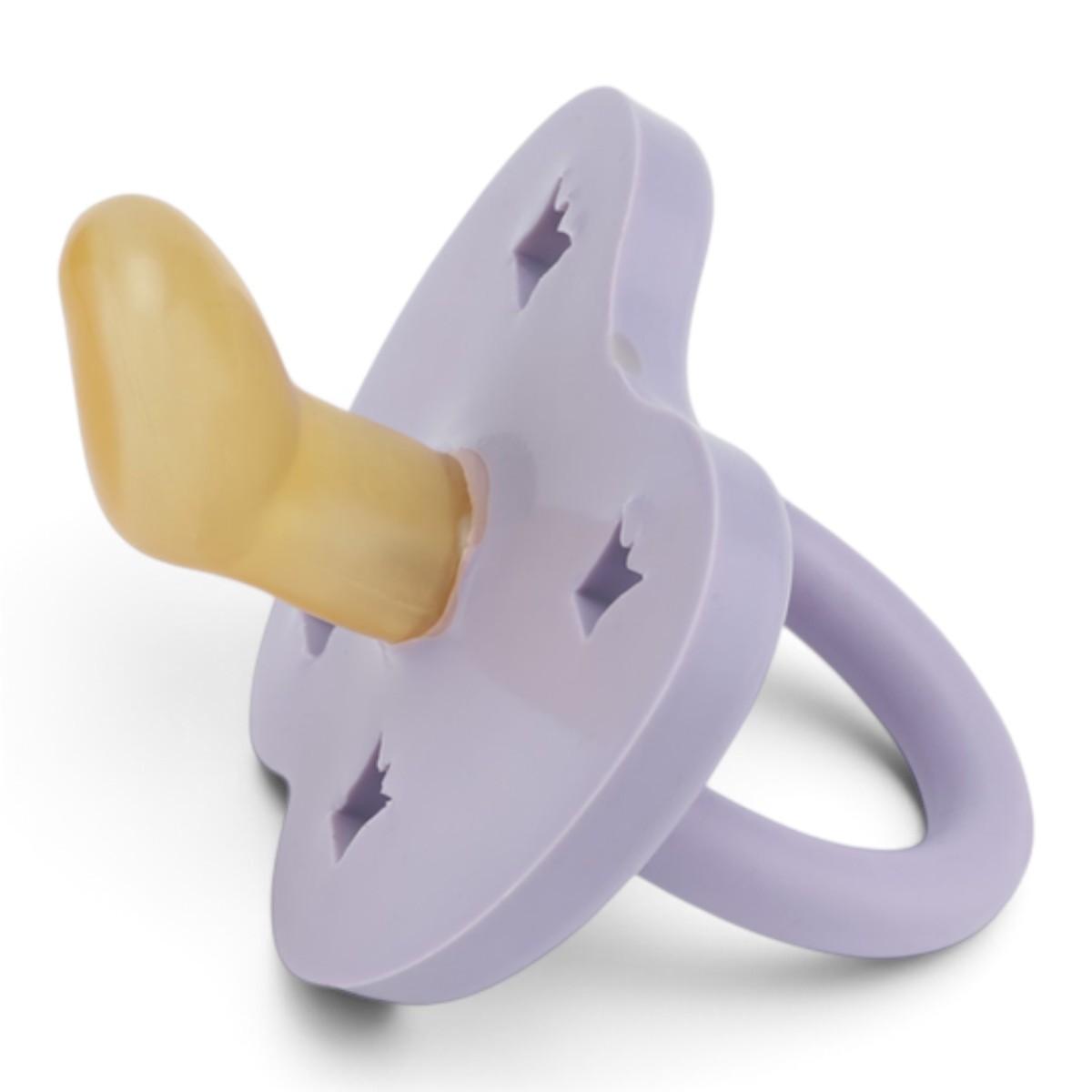 Tétine Hevea Planet physiologique 3-36 mois Dusty Violet vue de profil