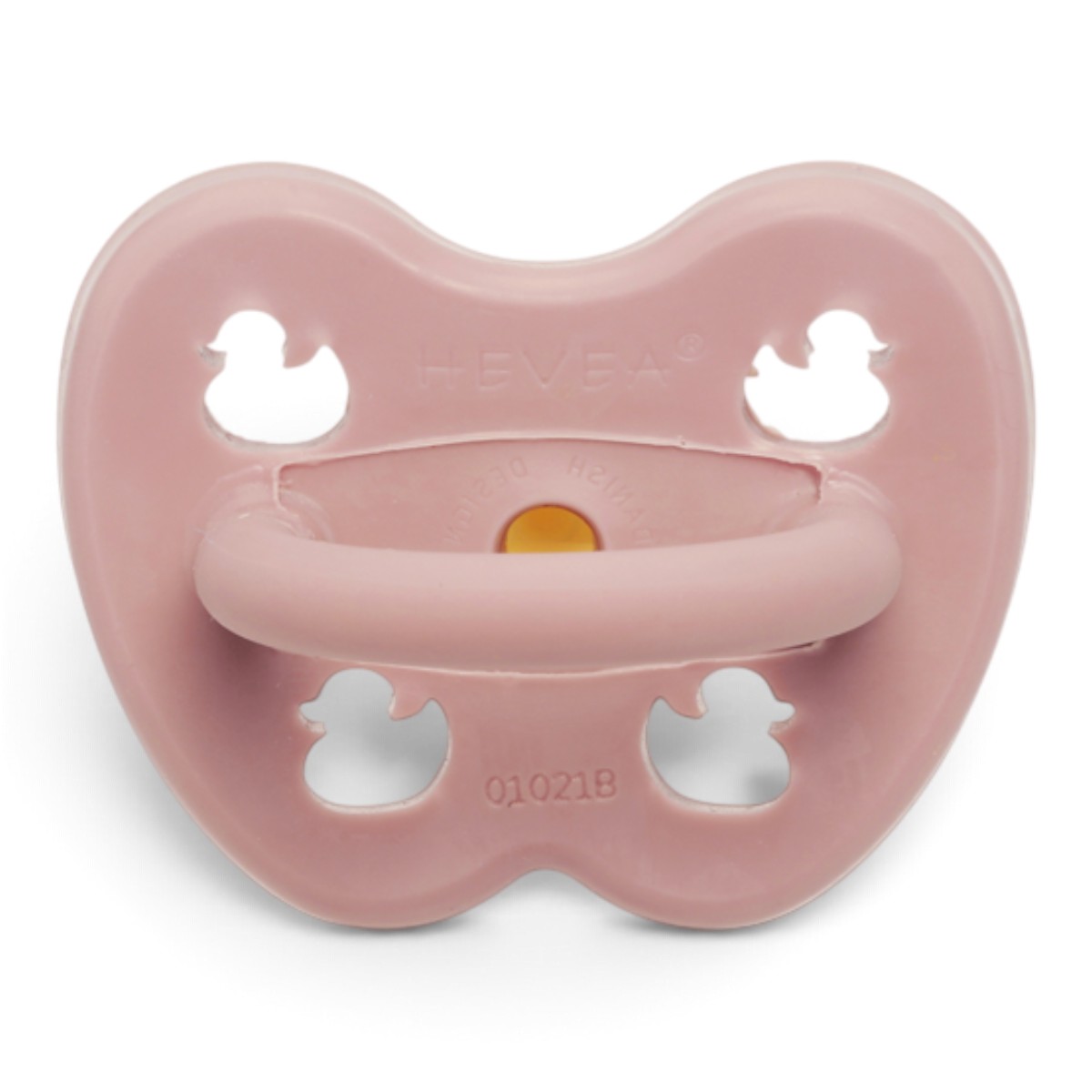Tétine Hevea Planet physiologique 3-36 mois Baby Blush vue du bouclier