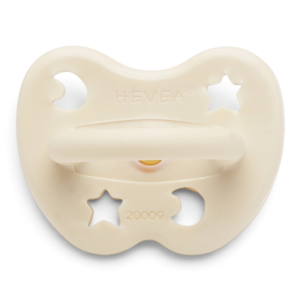 Tétine Hevea Planet physiologique 3-36 mois Milky White vue du bouclier
