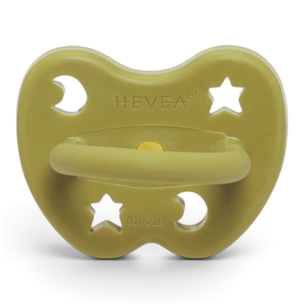 Tétine Hevea Planet physiologique 3-36 mois Avocado vue du bouclier