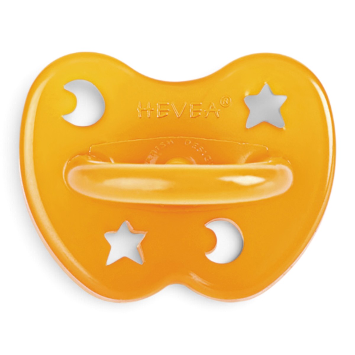Tétine Hevea Planet physiologique 3-36 mois Naturel vue du bouclier