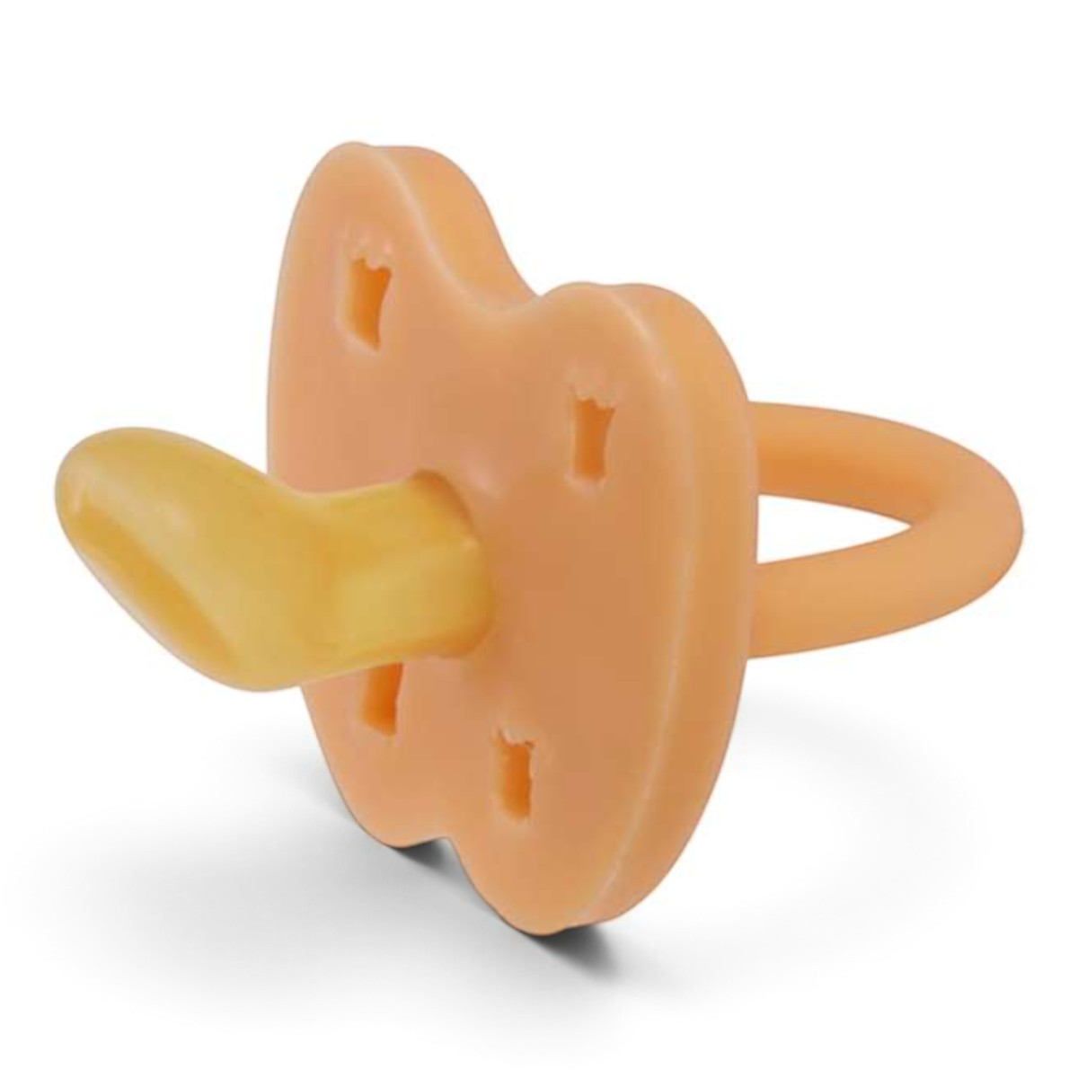 Sucette Hevea 0-3 mois orange en caoutchouc naturel