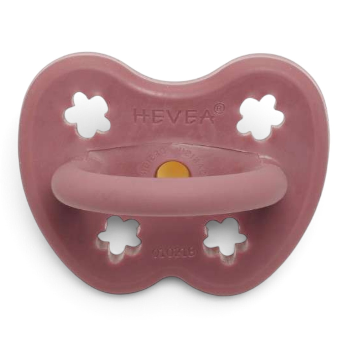 Tétine HEVEA Rose Wood Round 3-36 mois vue de profil