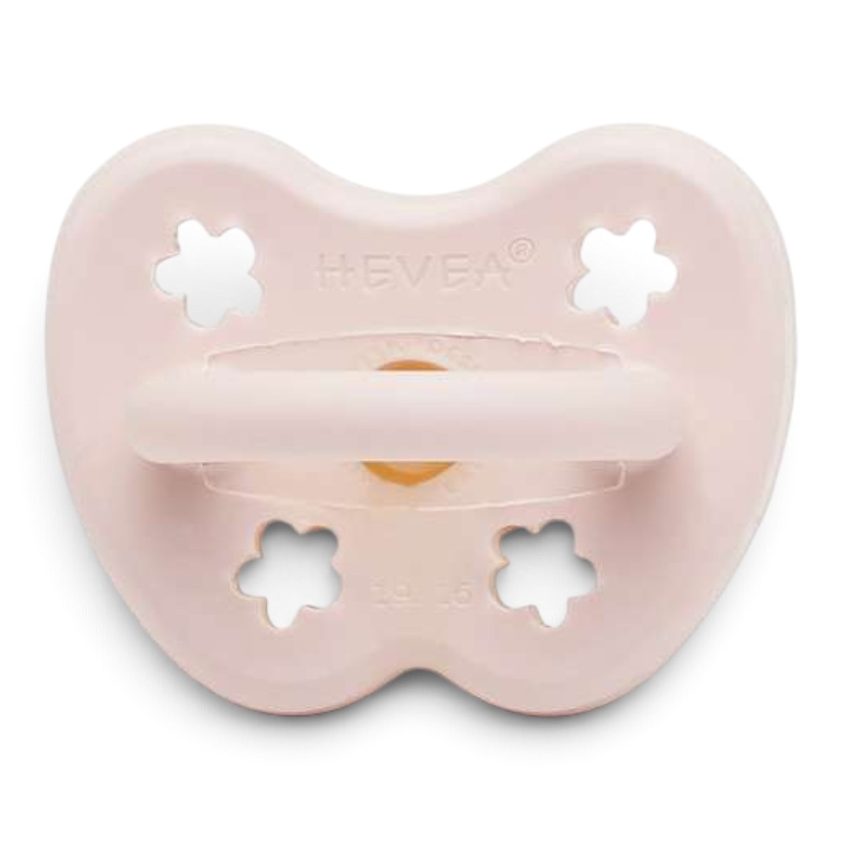 Sucette ronde HEVEA 0-3 mois Powder Pink