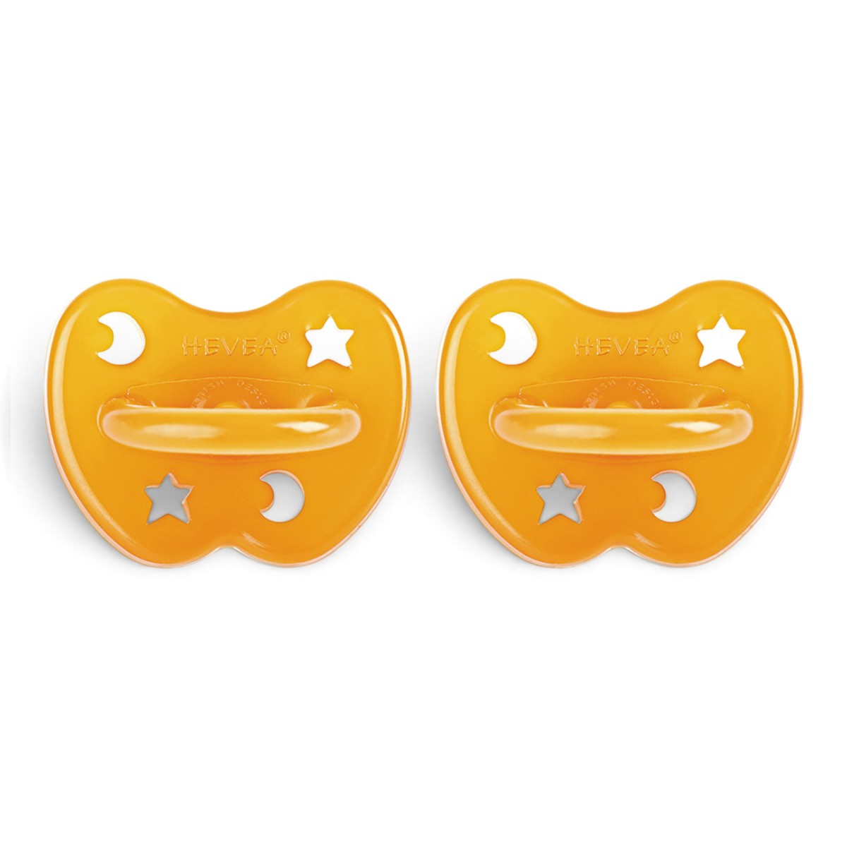 Lot de 2 Tétines Hevea planet  ortho en Caoutchouc naturel 3-36 naturel