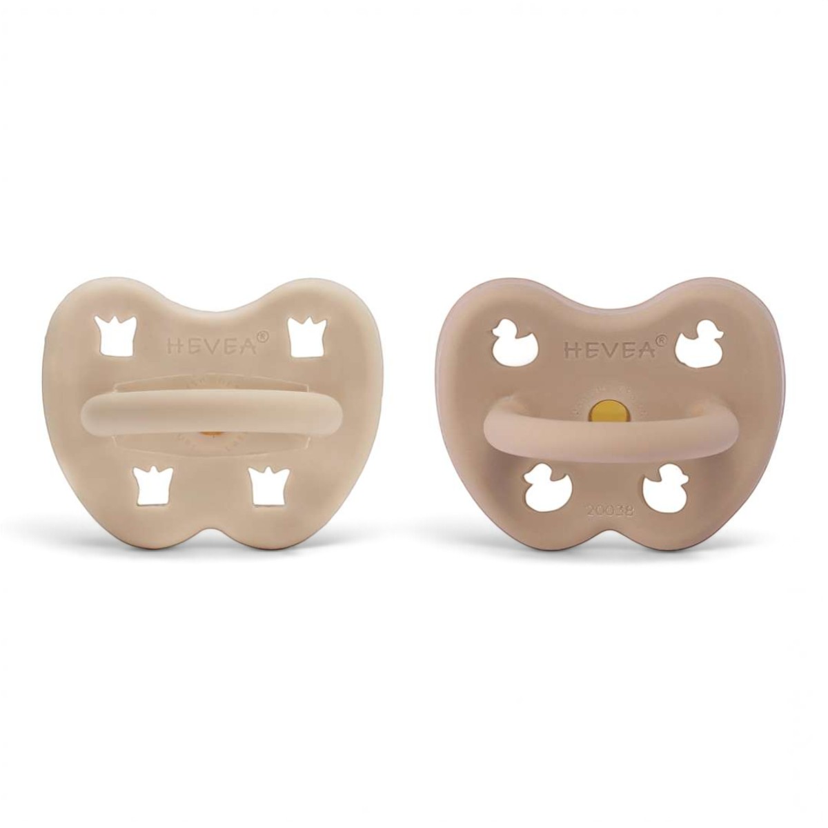 Lot de 2 Tétines Hevea planet en Caoutchouc naturel - beige Nude - 3 36 mois