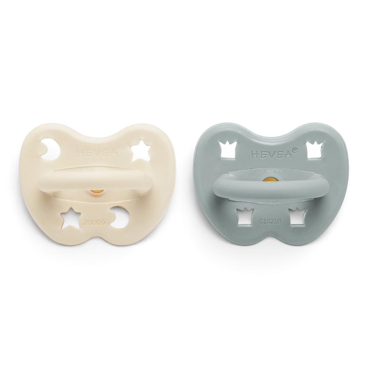 Lot de 2 tetines naturel  ronde - 3-36  Milky White &amp; Gorgeous Grey_round_two-pack_5710087433411