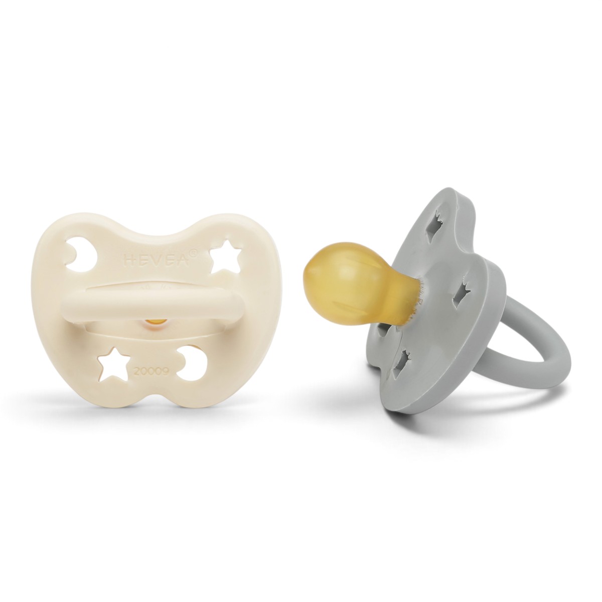 Lot de 2 Tétines Hevea Planet Ronde 3-36 mois
