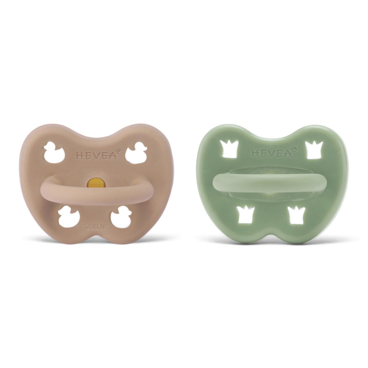 Lot de 2 tetines naturel  ronde - 3-36  Tan Beige &amp; Moss Green Two-Pack (1)