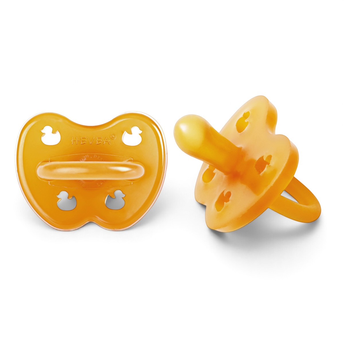 Lot de 2 tétines Hevea Planet symétriques 3-36 mois en caoutchouc naturel - profil